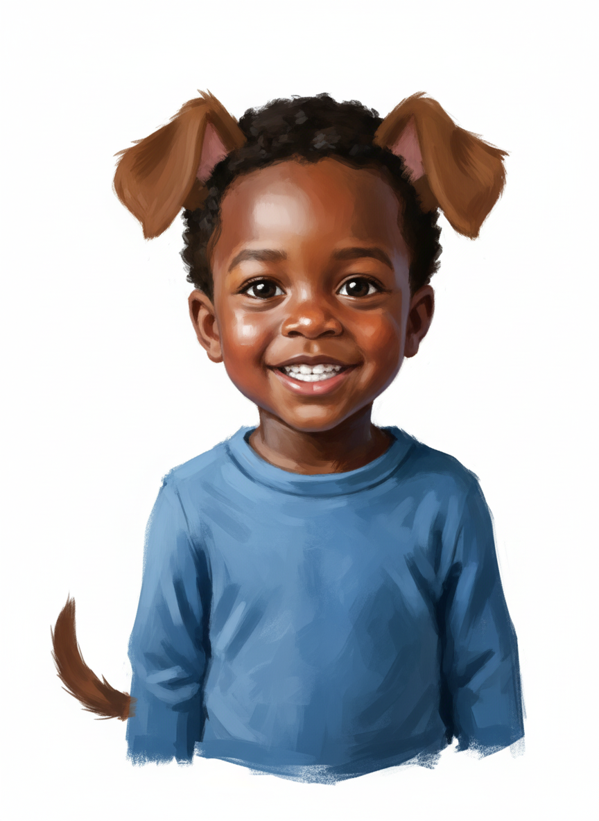 Puppy Anthony - Impressionist Painting