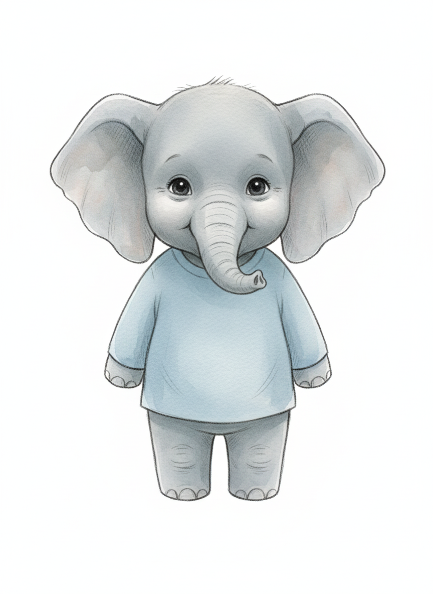 Anthony the Elephantie - Gentle Pencil
