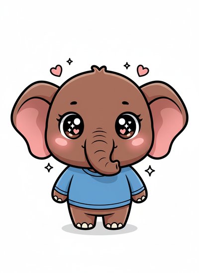 Anthony's Adorable Elephant Adventure 🐘 - Kawaii Cute