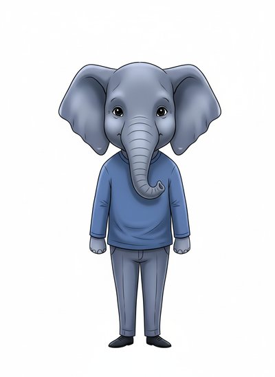 Anthony's Adorable Elephant Adventure 🐘 - Minimalist