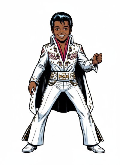 My Baby as Elvis 🎸 - Comic Book