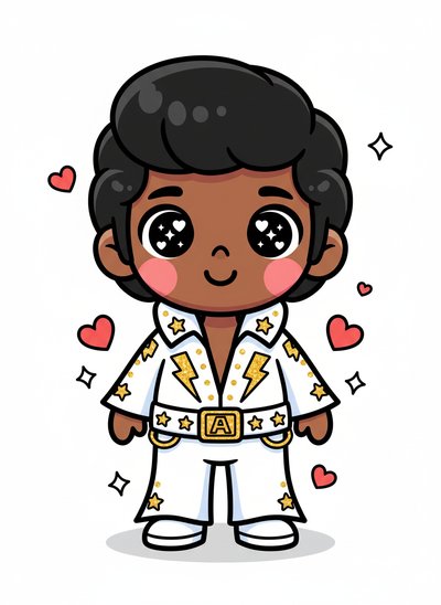 My Baby as Elvis 🎸 - Kawaii Cute