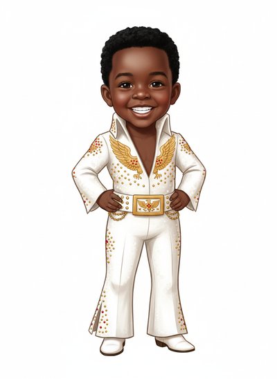 My Baby as Elvis 🎸 - Vintage Storybook