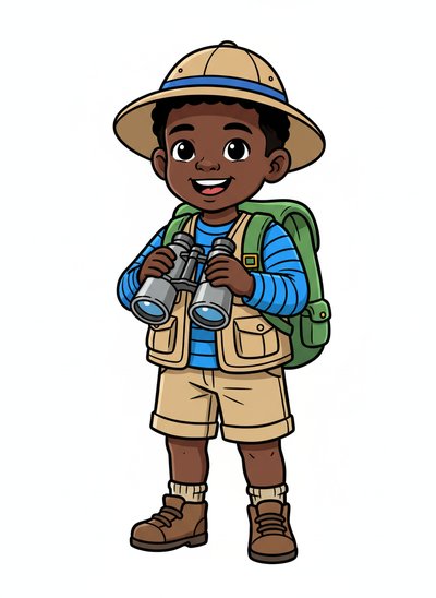 Anthony's Little Explorer Adventures 🌍 - Classic Coloring Book