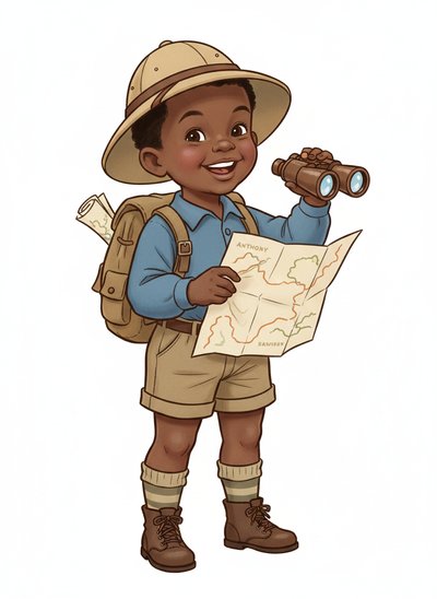 Anthony's Little Explorer Adventures 🌍 - Vintage Storybook