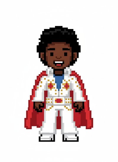 My Baby as Elvis 🎸 - Pixel Art