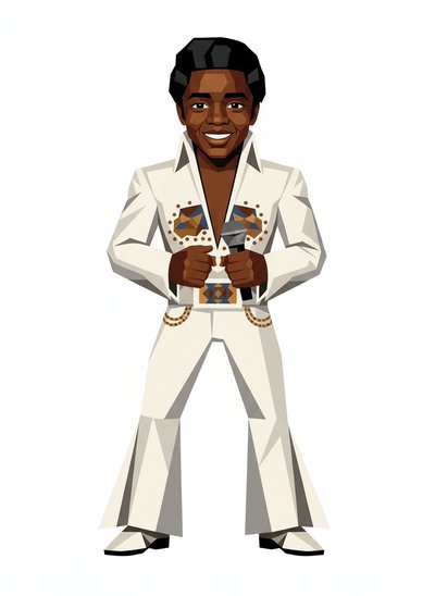 My Baby as Elvis 🎸 - Cubist Painting