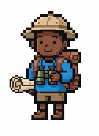 Anthony's Little Explorer Adventures 🌍 - Pixel Art