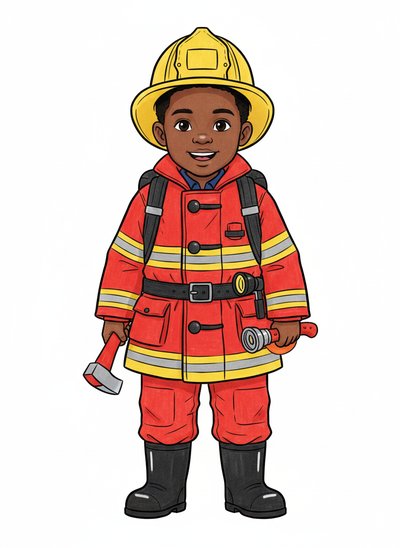 My Baby Firefighter 🚒 - Classic Coloring Book