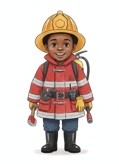 My Baby Firefighter 🚒 - Gentle Pencil