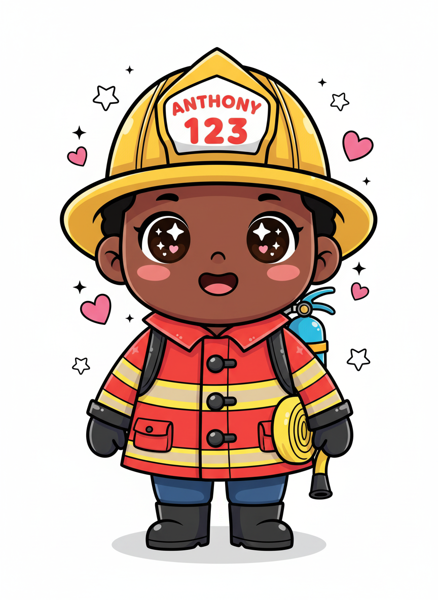 Firefighter Anthony - Kawaii Cute