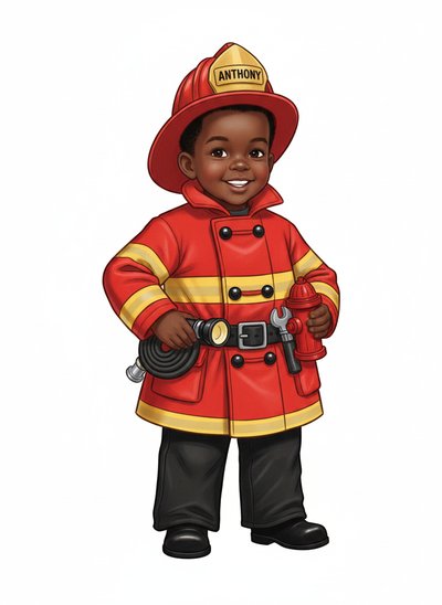 My Baby Firefighter 🚒 - Vintage Storybook