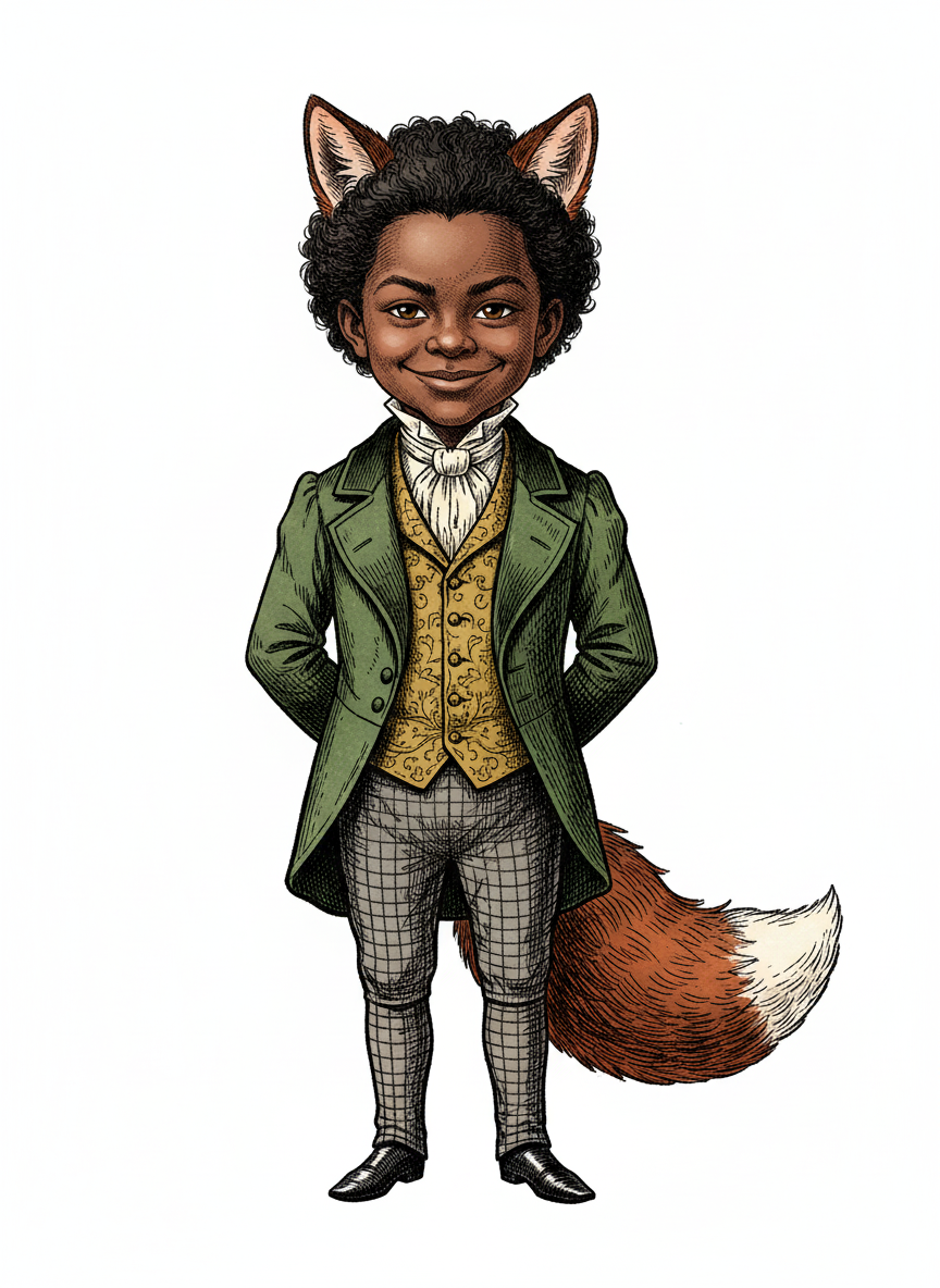 Anthony the Fox - Victorian Illustration