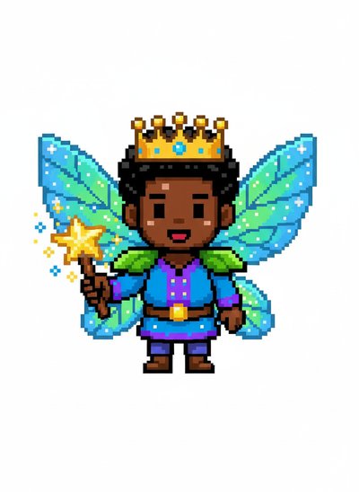 My Baby as a Fairy 🌟 - Pixel Art
