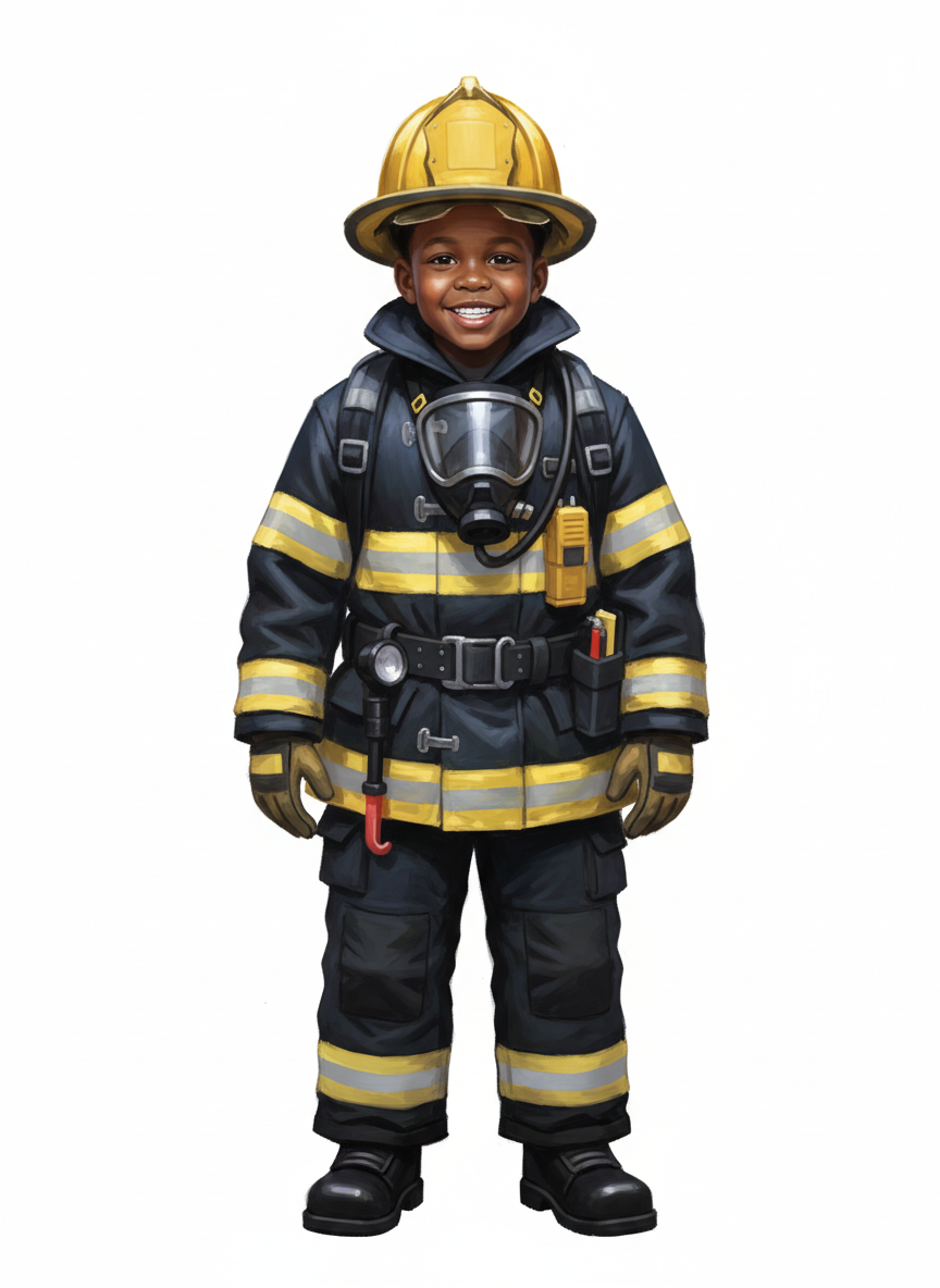 Firefighter Anthony - Impressionist Painting