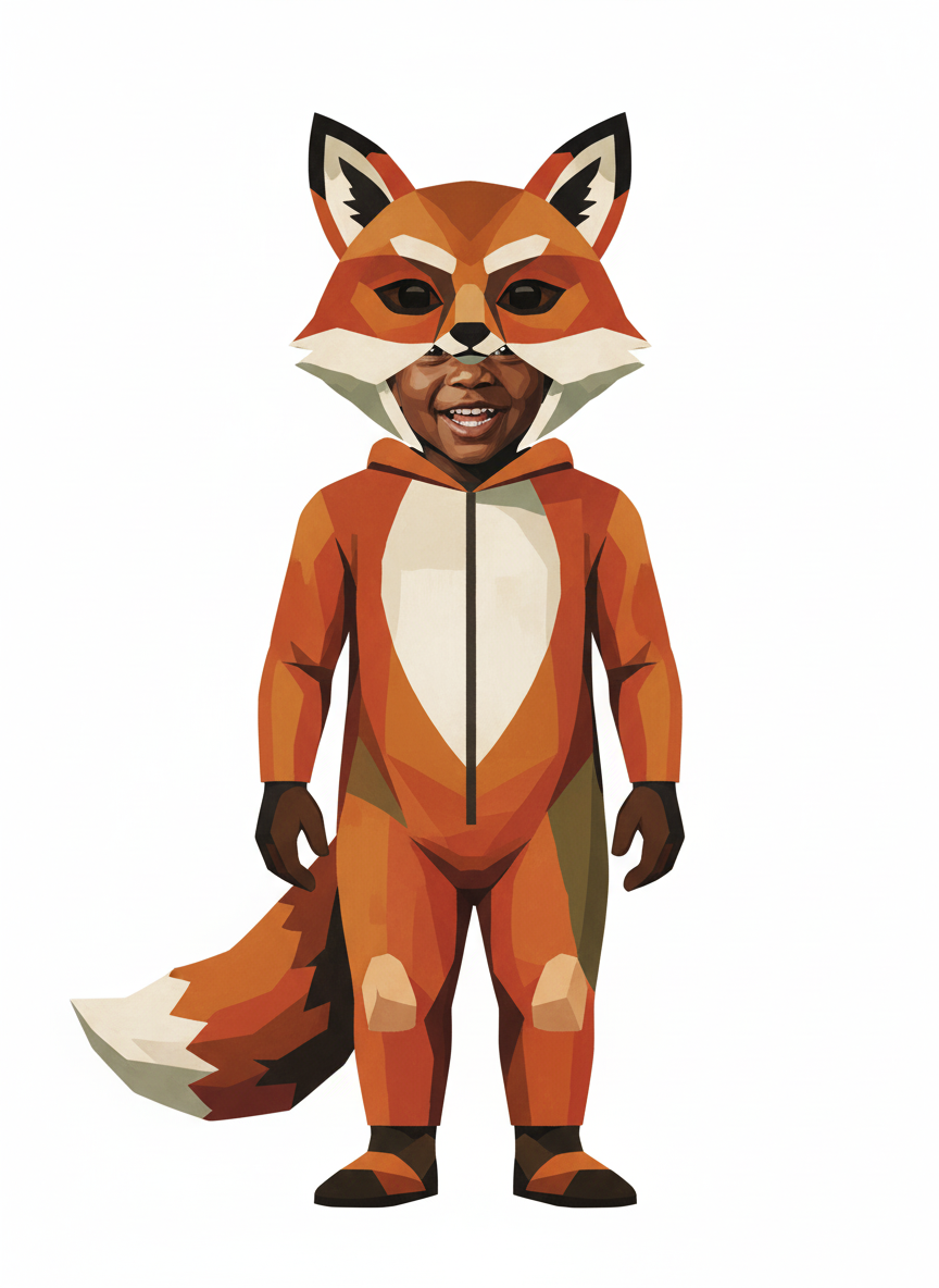 Anthony the Fox - Cubist Painting