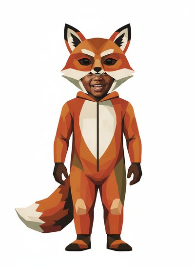 Anthony's Furry Fox Adventures 🦊 - Cubist Painting