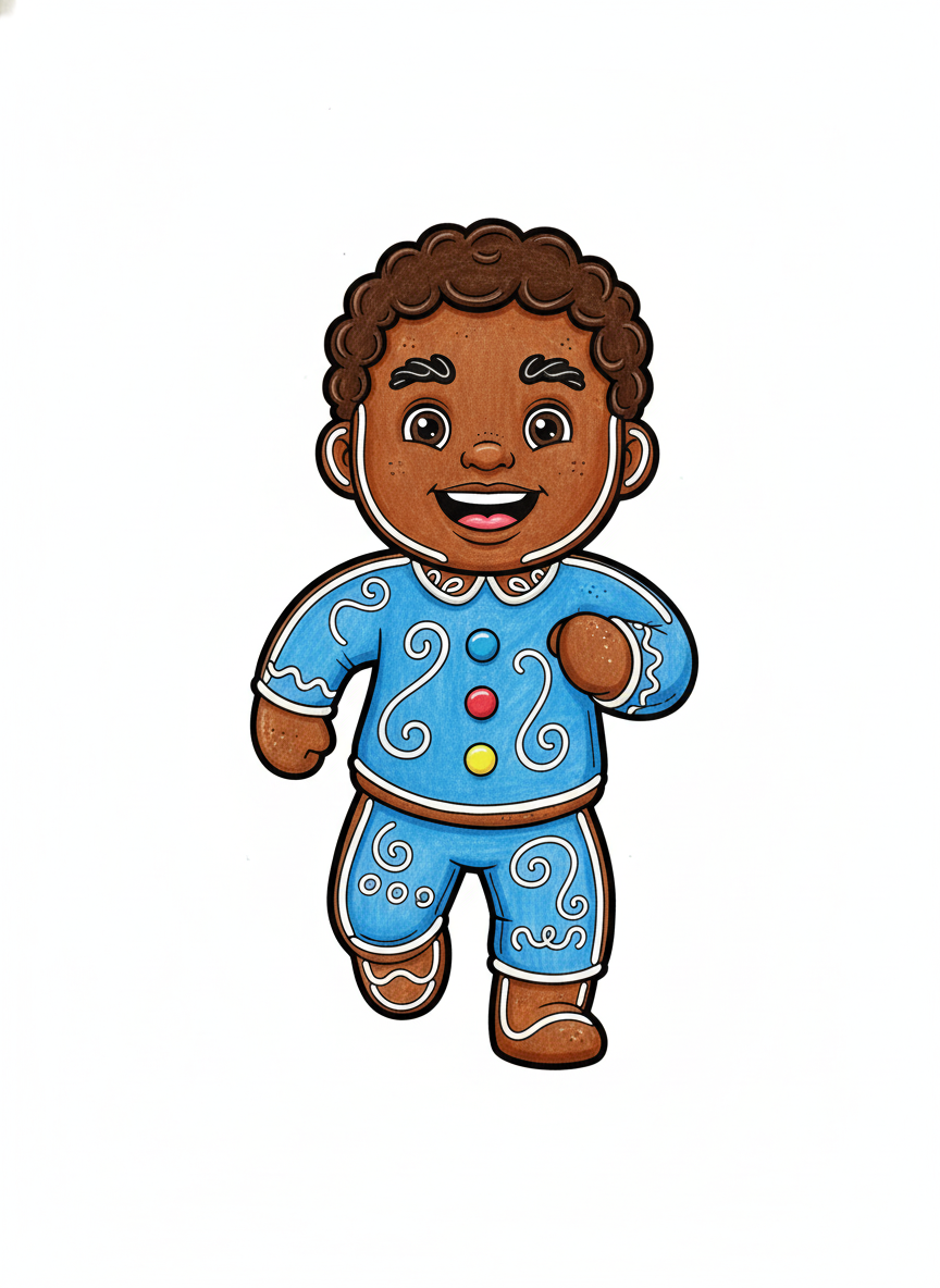 Gingerbread Anthony - Classic Coloring Book