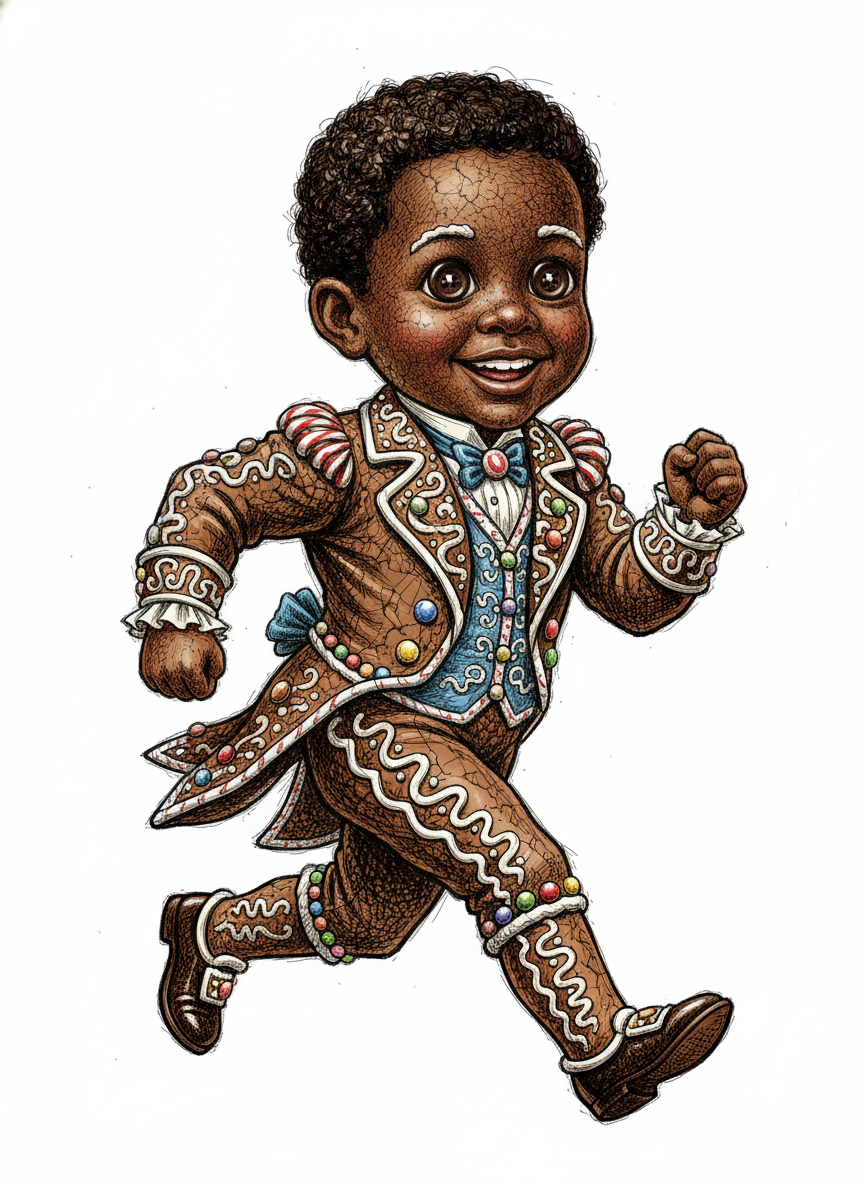 Gingerbread Anthony - Victorian Illustration
