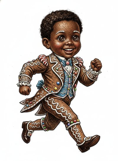 My Baby Gingerbread Adventure 🍪 - Victorian Illustration
