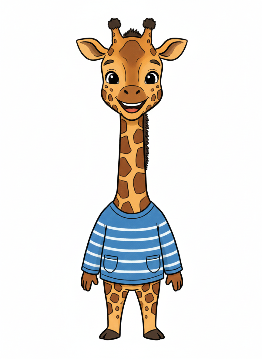 Giraffy Ant - Classic Coloring Book