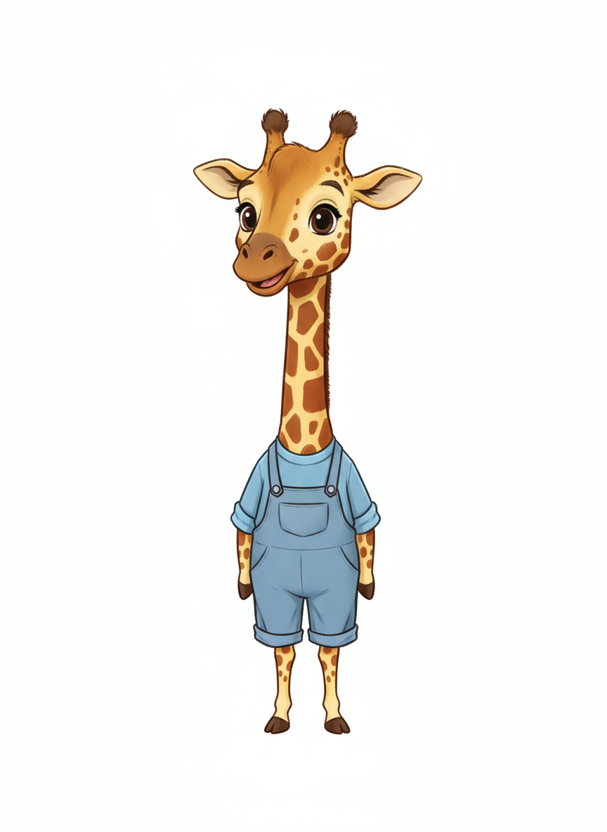 Giraffy Ant - Vintage Storybook