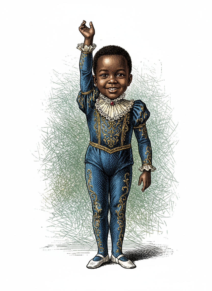 Anthony the Tiny Tumbler - Victorian Illustration