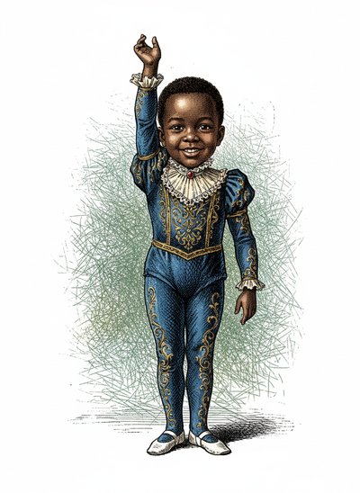 My Baby Gymnast 💫 - Victorian Illustration