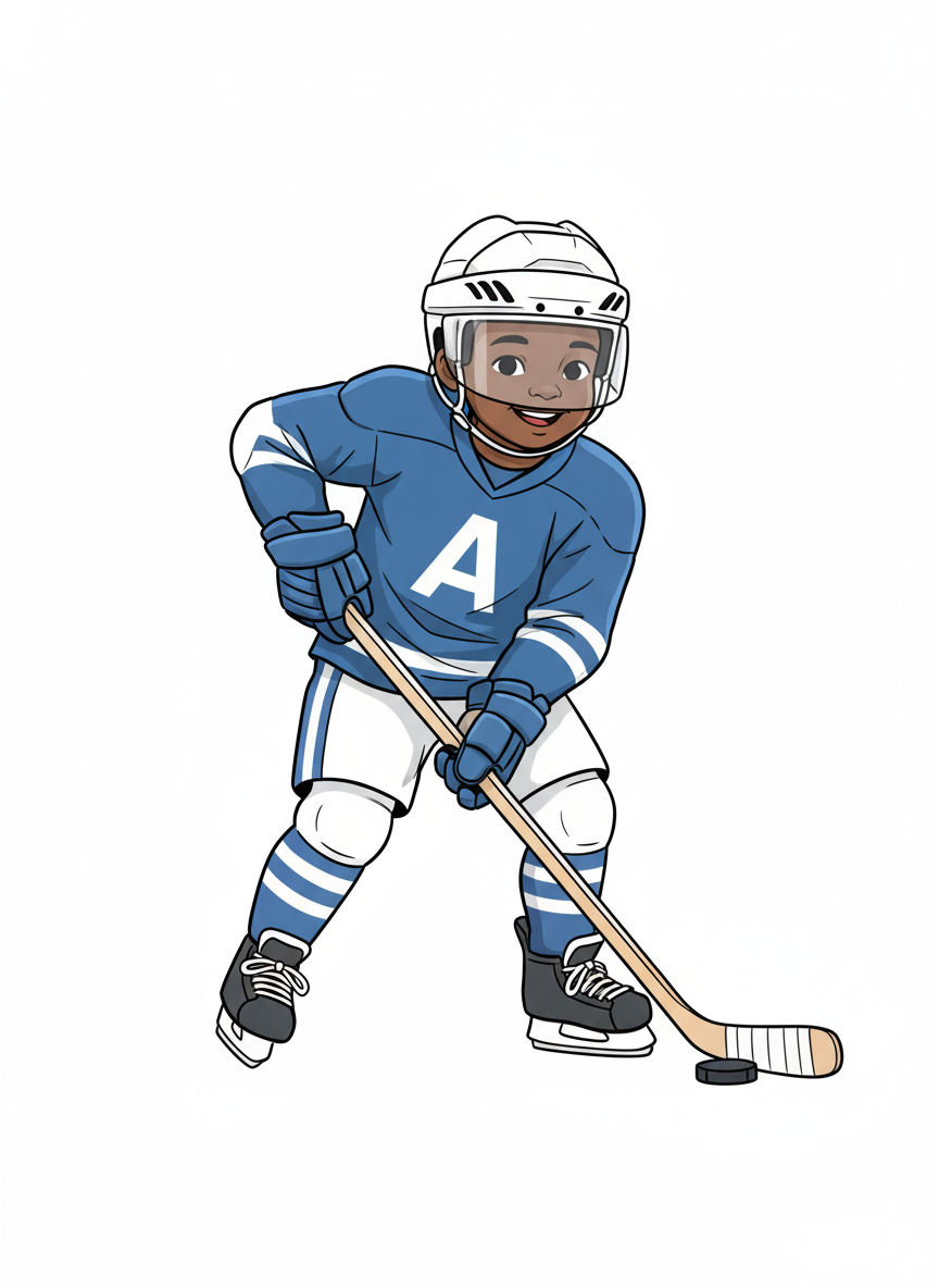 Anthony the Hockey Star - Minimalist