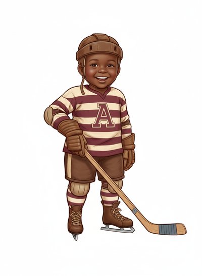 My Baby's Hockey Dreams 🏒 - Vintage Storybook