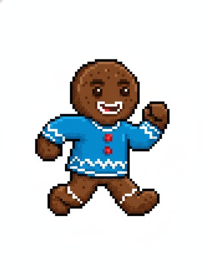 My Baby Gingerbread Adventure 🍪 - Pixel Art