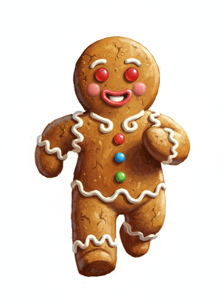 Gingerbread Anthony - Impressionist Painting
