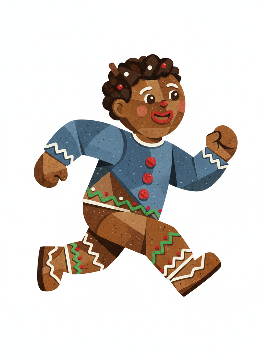 Gingerbread Anthony - Cubist Painting