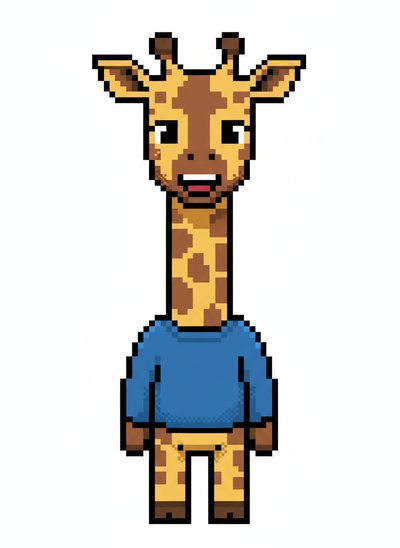 Anthony's Giraffe Adventures 🌟 - Pixel Art