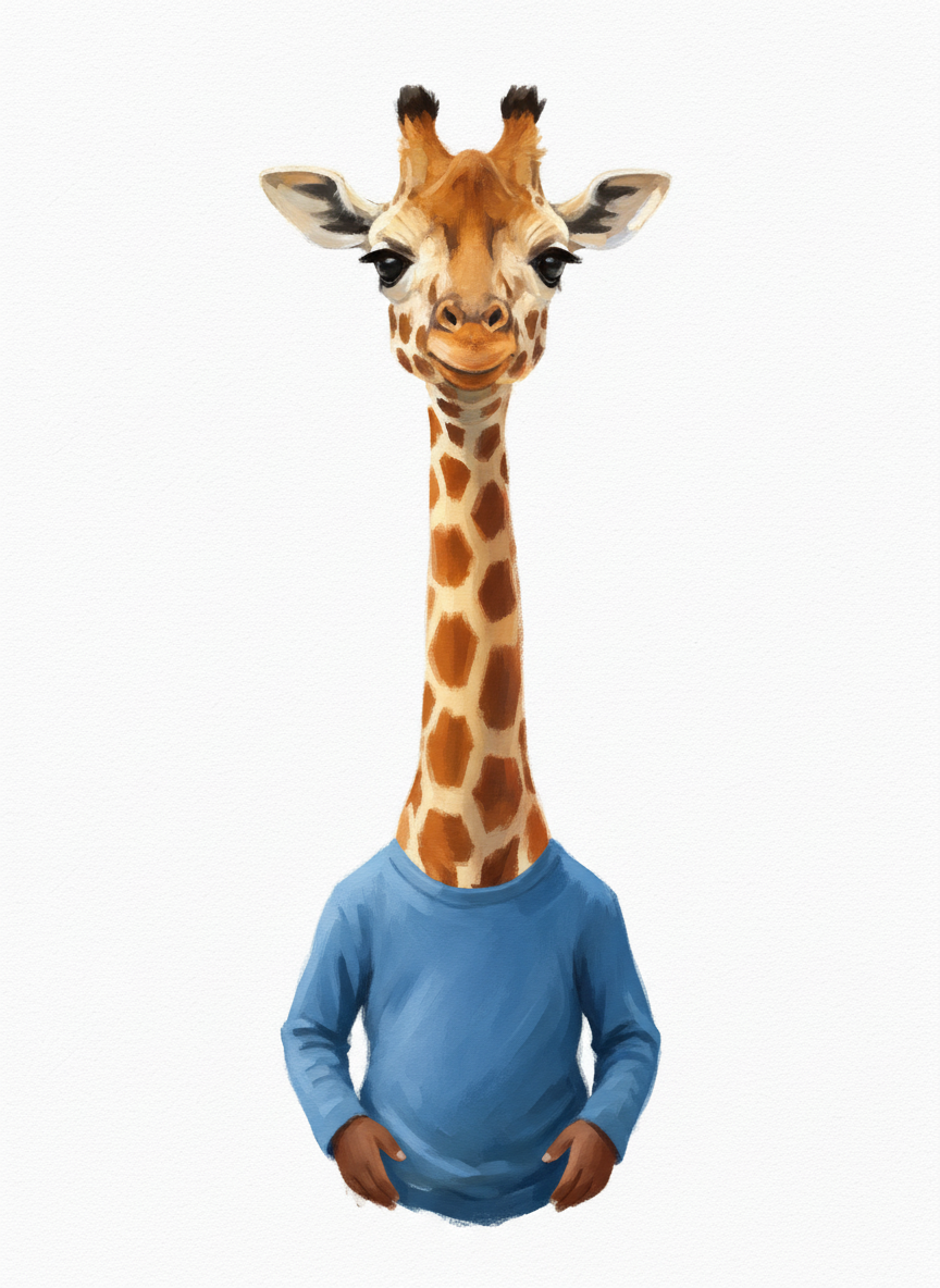 Giraffy Ant - Impressionist Painting