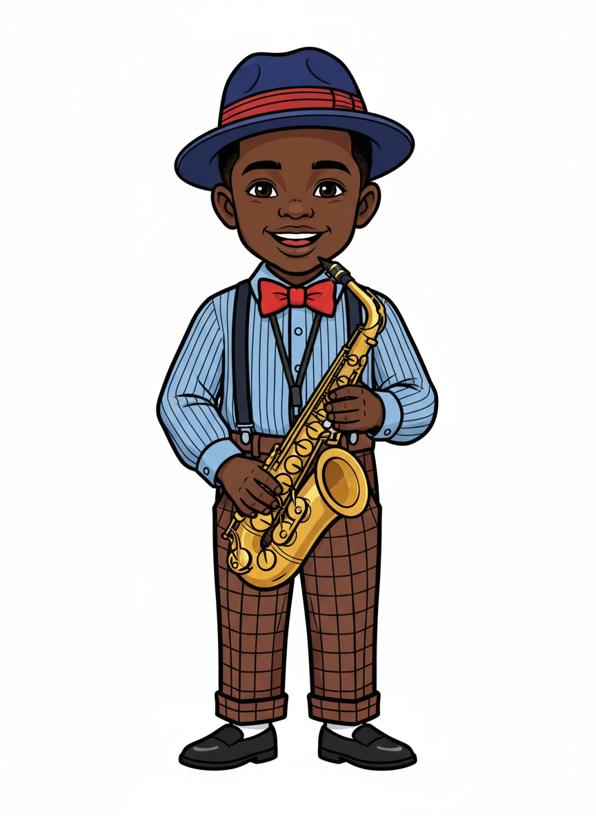Anthony the Jazz Star - Classic Coloring Book
