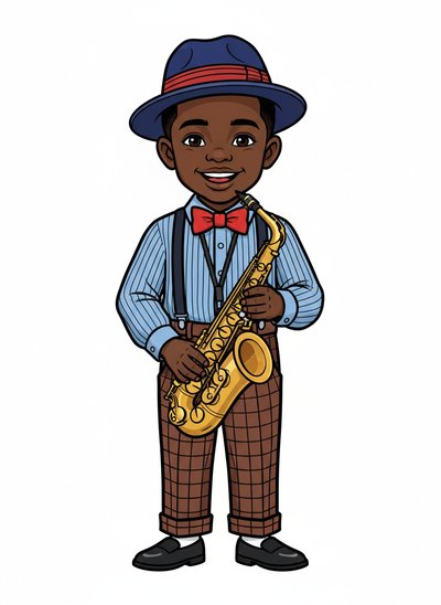 My Baby's Jazz Adventure 🎷 - Classic Coloring Book