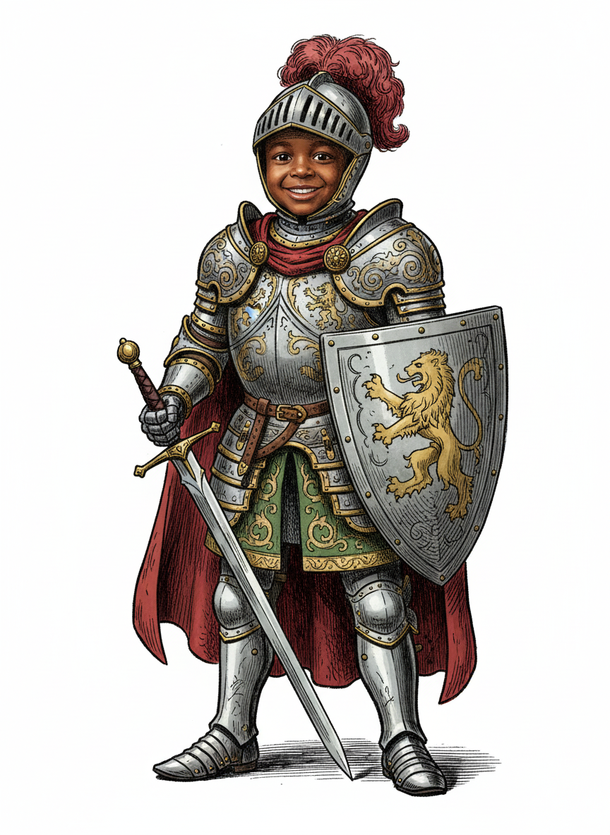 Anthony the Valiant - Victorian Illustration