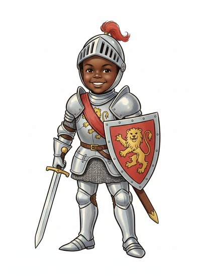 My Baby, the Bold Knight 🛡️ - Vintage Storybook