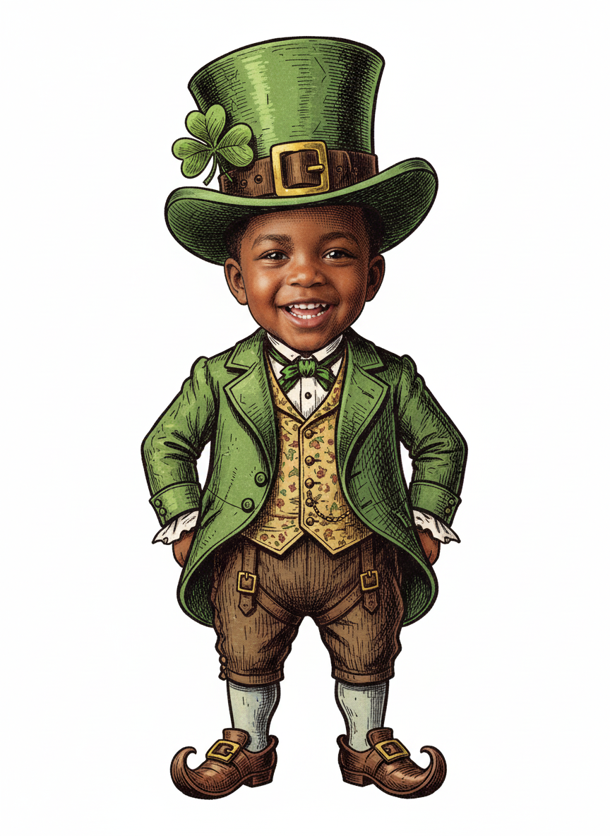 Leprechaun Anthony - Victorian Illustration
