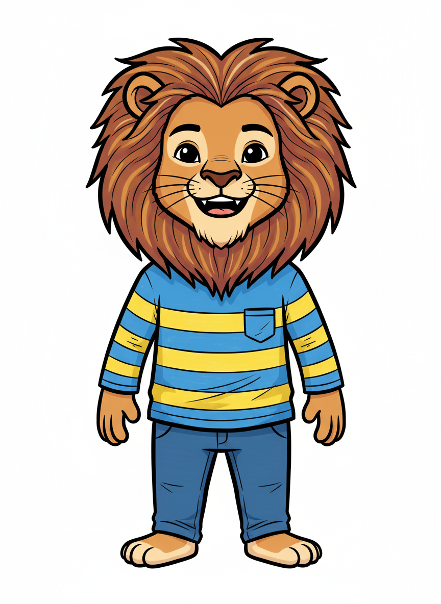 Lion-thony - Classic Coloring Book