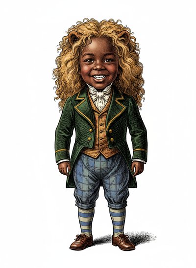 Anthony's Lion Adventure 🦁 - Victorian Illustration