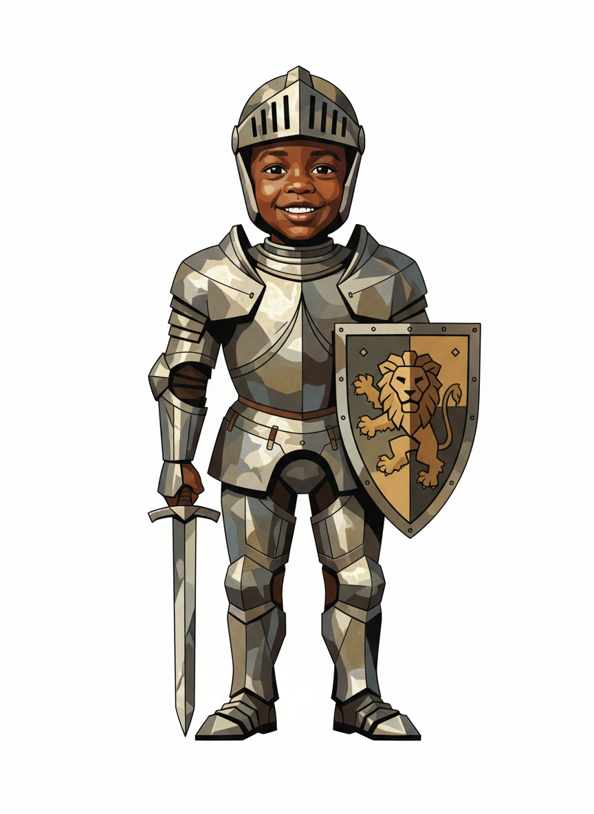 Anthony the Valiant - Cubist Painting