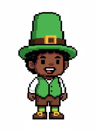 My Baby as a Leprechaun 🌈 - Pixel Art