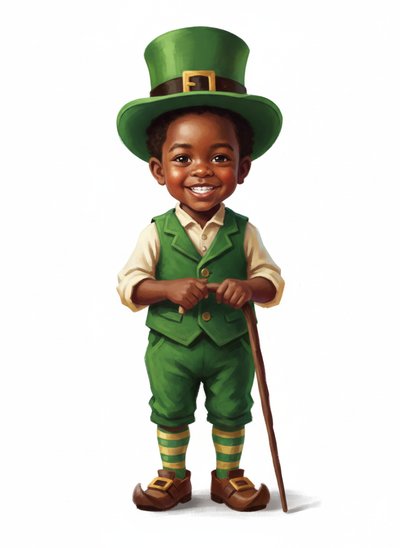 My Baby as a Leprechaun 🌈 - Impressionist Painting