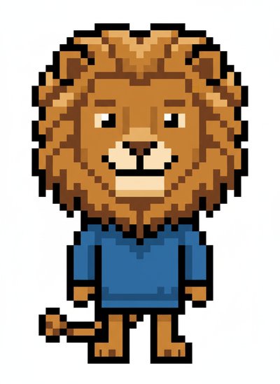 Anthony's Lion Adventure 🦁 - Pixel Art