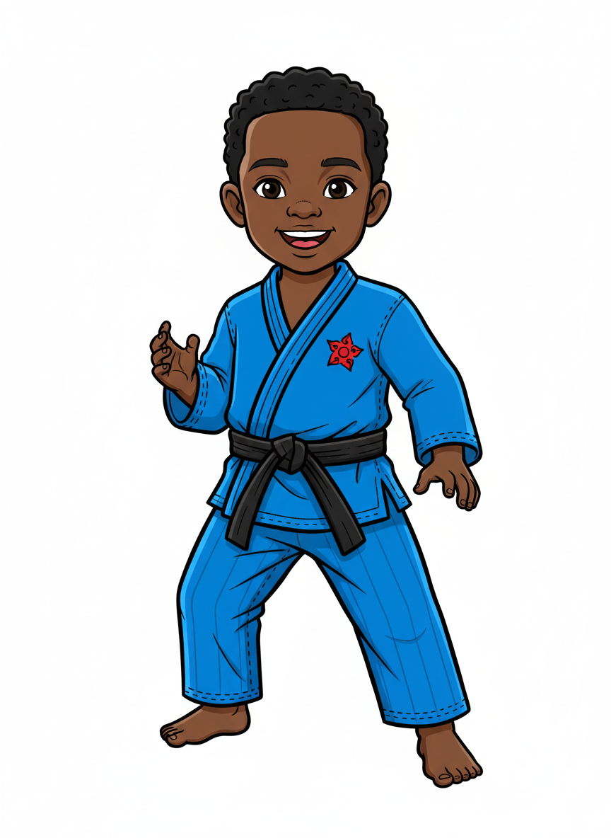 Anthony the Little Ninja - Classic Coloring Book