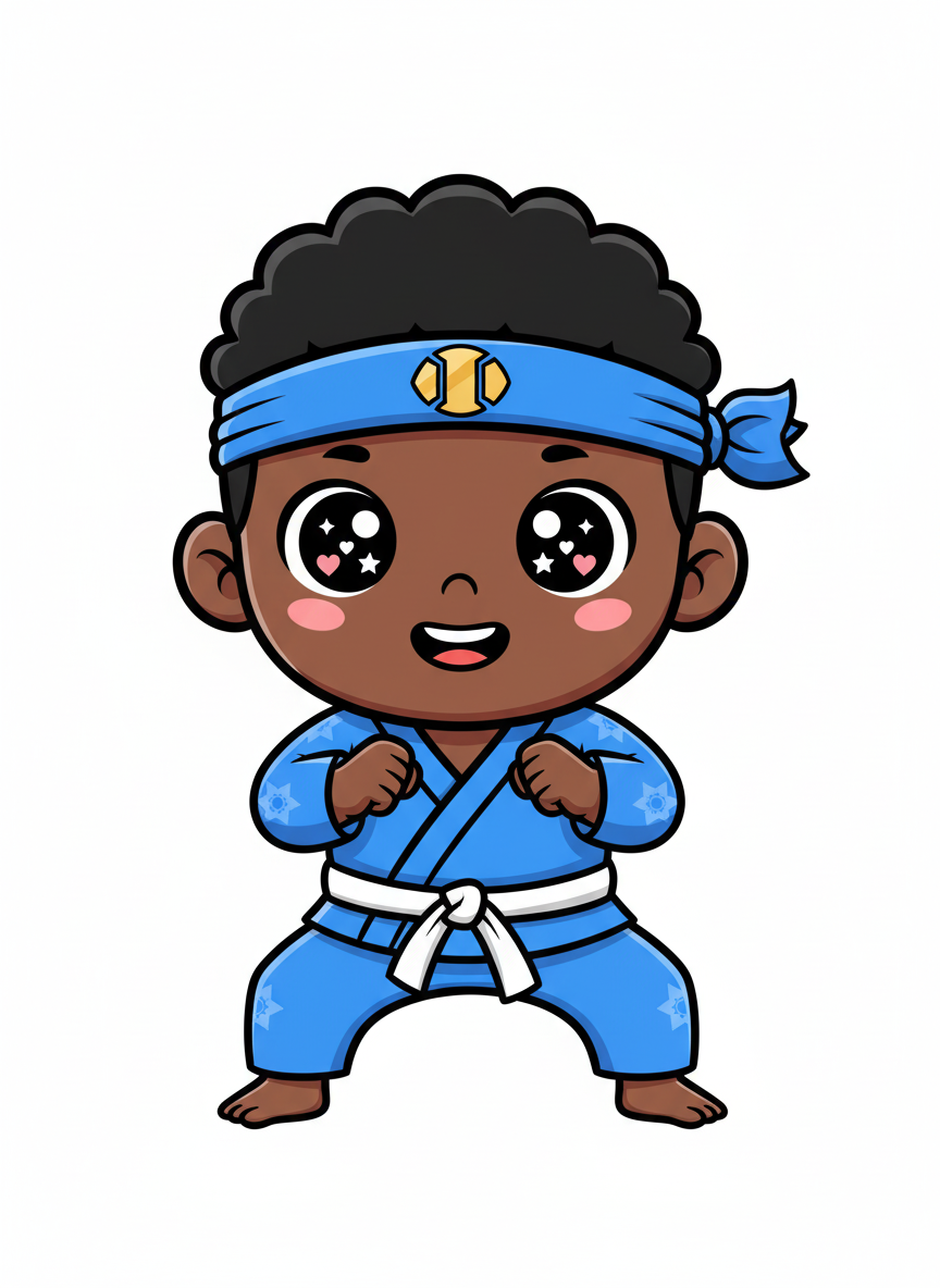 Anthony the Little Ninja - Kawaii Cute