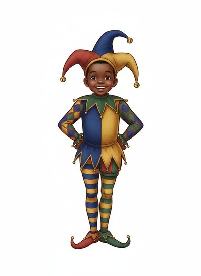 My Baby the Jester 🎭 - Vintage Storybook