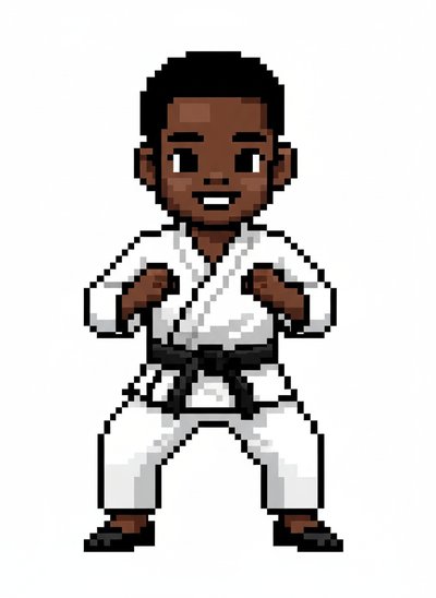 My Baby the Kung Fu Kid 🥋 - Pixel Art